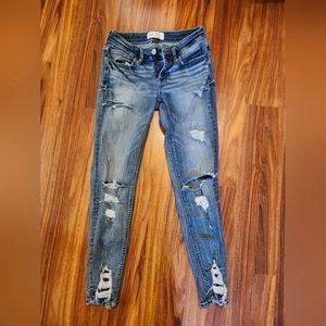 BKE denim Distressed Stella Skinny Ankle Jean size 26